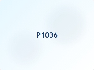 Meaning of Code P1036 and Solutions